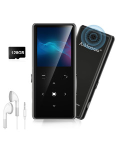 Reproductor MP3 AiMoonsa 128GB Bluetooth 5.2 Altavoz HD
