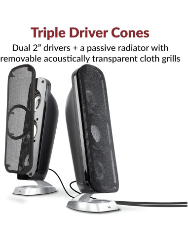 Altavoces 2.1 Cyber Acoustics CA-3908 con Subwoofer 92W