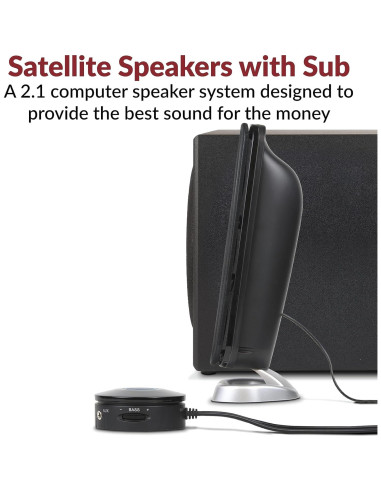 Altavoces 2.1 Cyber Acoustics CA-3908 con Subwoofer 92W