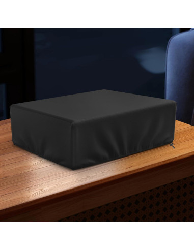 Cubierta de Polvo para Tocadiscos MUTUSHI 45.72x38.1cm Negra