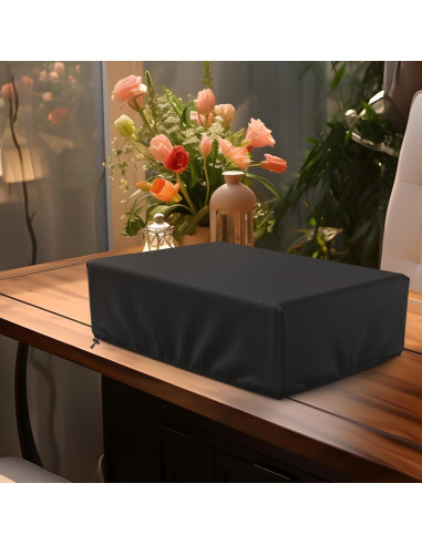 Cubierta de Polvo para Tocadiscos MUTUSHI 45.72x38.1cm Negra