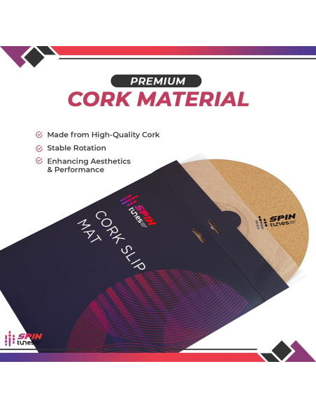 Alfombrilla de Tornamesa de Corcho SpinTunes 30.48 cm Antiestática