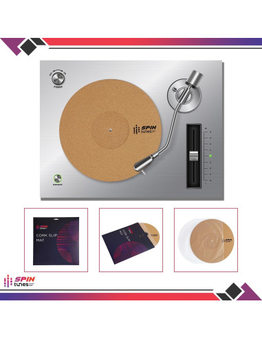 Alfombrilla de Tornamesa de Corcho SpinTunes 30.48 cm Antiestática