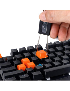 Extractor de Teclas Mecánico Acero Inoxidable + 2 Cepillos 2