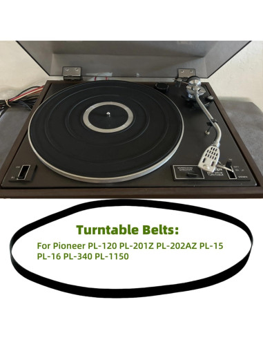 Correa de Reemplazo para Tocadiscos Sam&Johnny Pioneer PL-120 PL-201Z PL-202AZ