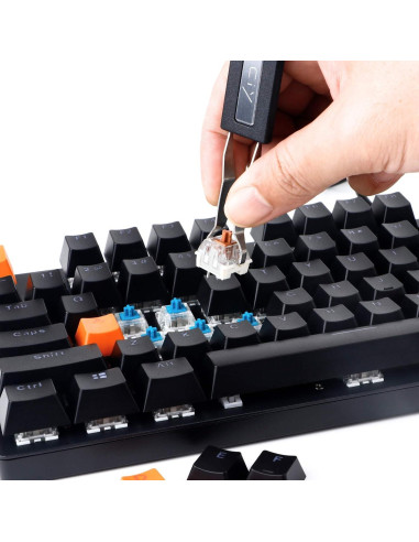 Extractor de Teclas Mecánico Acero Inoxidable + 2 Cepillos