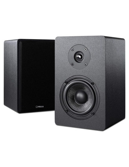 Micca PB42X Altavoces Activos 30W, Monitores de Estudio Negro