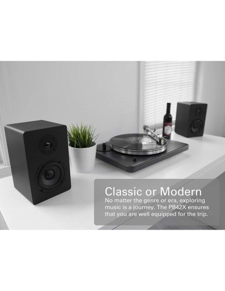 Micca PB42X Altavoces Activos 30W, Monitores de Estudio Negro