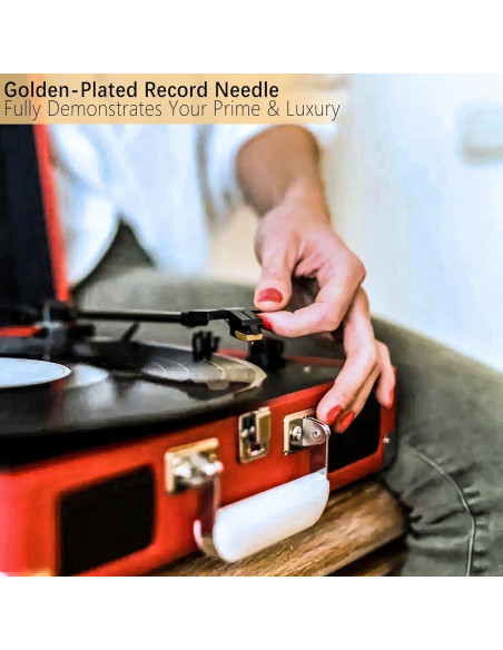 2 Agujas de Reemplazo para Tocadiscos Ruby - Oro