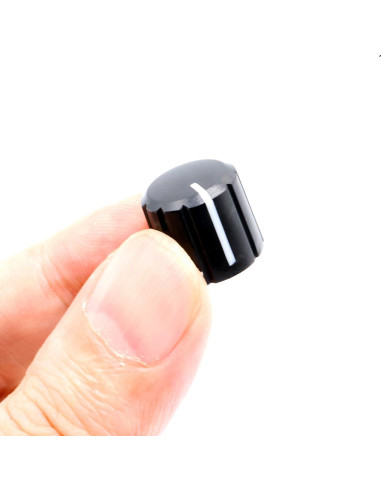 10 Perillas de Control de Potenciómetro D Tipo 6mm ZXUEZHENG Negro