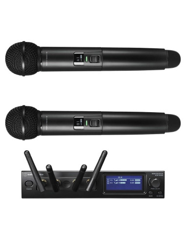 Sistema Inalámbrico Doble de Mano Audio-Technica ATW-1422