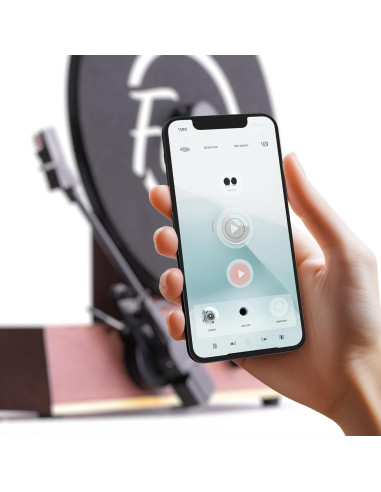 Reproductor de Vinilo Vertical Fuse GLD - Detalles en Oro, 50W