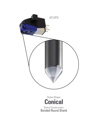 Cartucho de tornamesa DJ Audio-Technica AT-XP3 6.2g