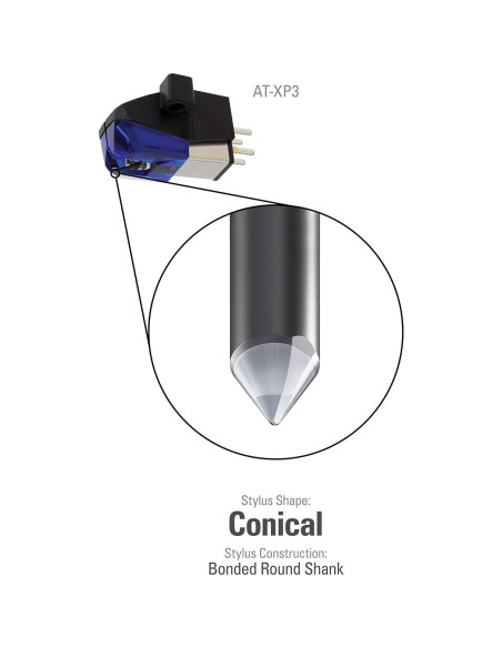 Cartucho de tornamesa DJ Audio-Technica AT-XP3 6.2g