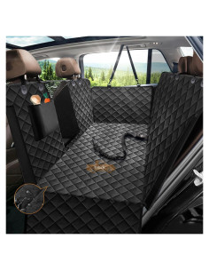 Cubierta de Asiento para Perros Nzonpet XL Impermeable Negro