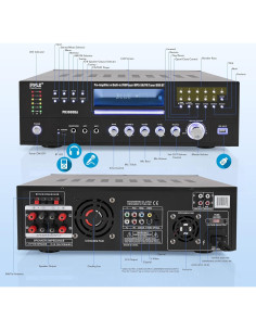 Amplificador Bluetooth 4 Canales Pyle PD3000BA.5 3000W 2
