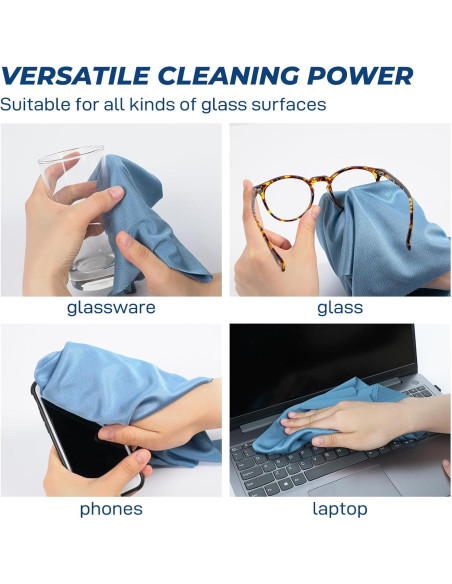 Paños de limpieza de microfibra YoulerTex 8 unidades 45x45 cm