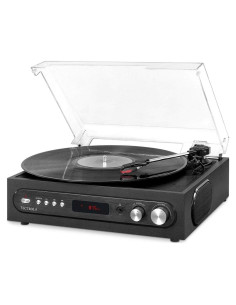 Tocadiscos Bluetooth Victrola VTA-65-BLK 3 Velocidades Negro