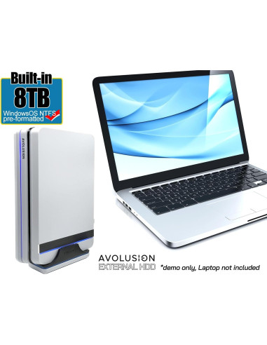 Disco Duro Externo Avolusion PRO-X 8TB USB 3.0 Blanco