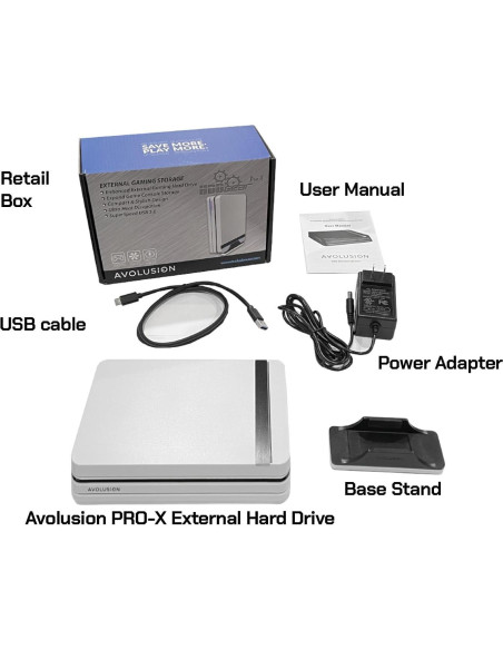 Disco Duro Externo Avolusion PRO-X 8TB USB 3.0 Blanco