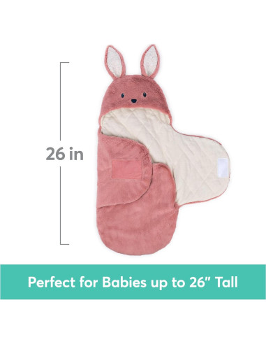 Manta Envolvente de Conejo GUND 66 cm Rosa/Crema