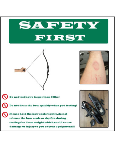 Báscula Digital de Arquería NATUMER 50kg Pantalla LCD Negra