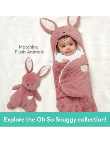 Manta Envolvente de Conejo GUND 66 cm Rosa/Crema