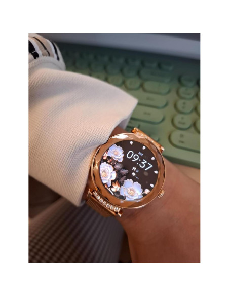 Reloj Inteligente Fitoncloud E01 Rosa 1.19" AMOLED Salud Mujer