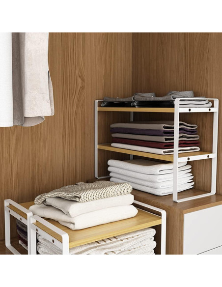 Estante Organizador de Escritorio SIDIANBAN 2 Niveles Negro