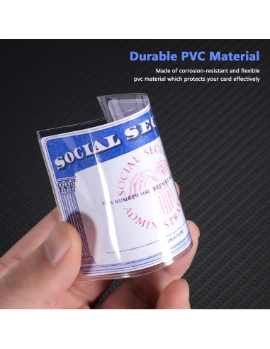 Protector de Tarjeta Boduoyejieyi 6 Pack PVC Transparente