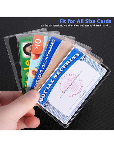 Protector de Tarjeta Boduoyejieyi 6 Pack PVC Transparente