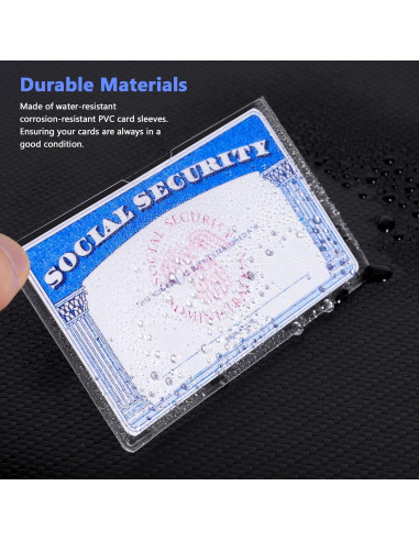 Protector de Tarjeta Boduoyejieyi 6 Pack PVC Transparente