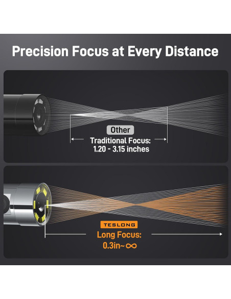 Borescopio Articulado Teslong TSTF550D65DL1.55 - Inspección HD