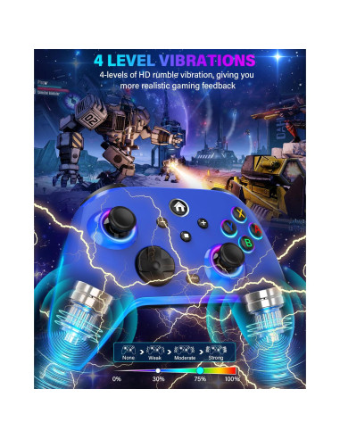 Controlador Inalámbrico Pro ZRZLMVP para Nintendo Switch Azul