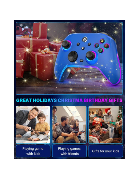 Controlador Inalámbrico Pro ZRZLMVP para Nintendo Switch Azul