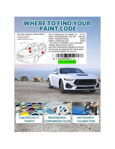 Pintura de Retoque FIXEZPRO NH-883P Perla Blanca Platino 12ml