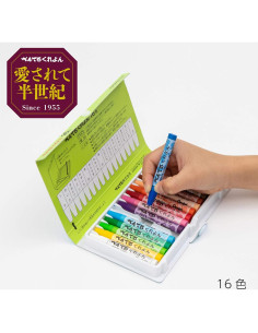 Crayones Pentel 16 colores - Punta ancha 2mm 2