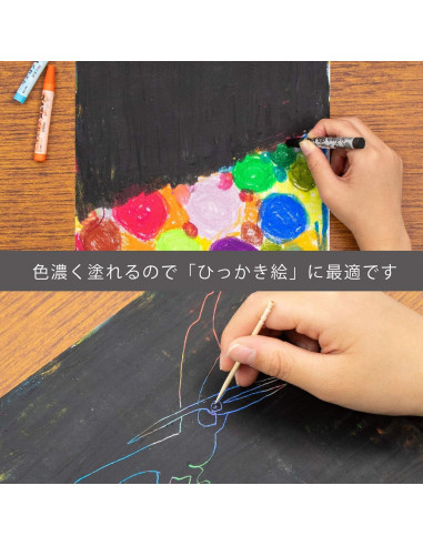 Crayones Pentel 16 colores - Punta ancha 2mm