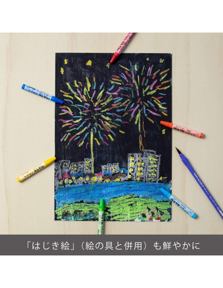 Crayones Pentel 16 colores - Punta ancha 2mm