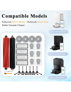 Kit de Accesorios Soniicmomo para Roborock Qrevo Master/Slim 2