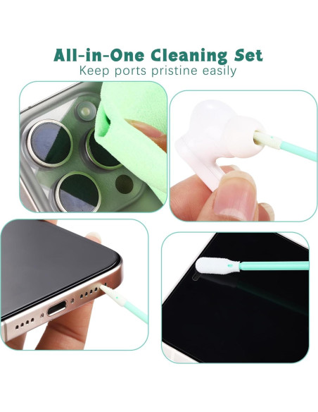 Kit de Limpieza para Teléfonos Móviles Aneco 68 Piezas