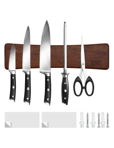 Tira Magnética para Cuchillos HOSHANHO 25 cm Madera Acacia