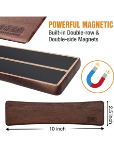 Tira Magnética para Cuchillos HOSHANHO 25 cm Madera Acacia 2