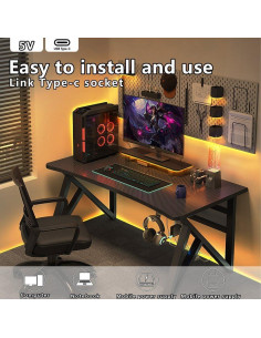 Cinta LED COB MDee 3m Azul Tipo C 320 LEDs/m Flexible 2