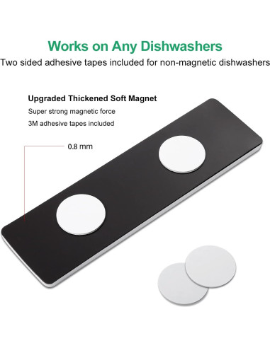 Imán de Lavavajillas Lissaberg Limpio Sucio Negro