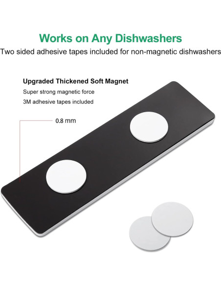 Imán de Lavavajillas Lissaberg Limpio Sucio Negro