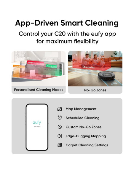 Robot Aspirador eufy Omni C20 + Mopa Combo y Accesorios