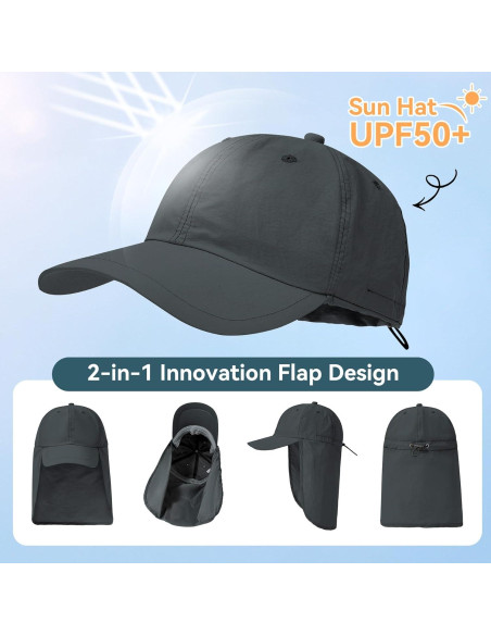 Sombrero de Sol Zando UPF 50+ Impermeable Ajustable Unisex
