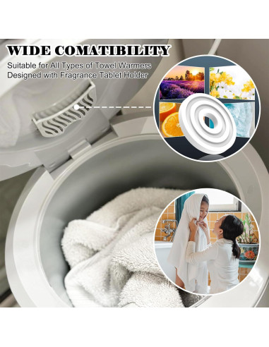 30 Almohadillas Aromáticas Frescas CYG&CL para Calentador de Toallas