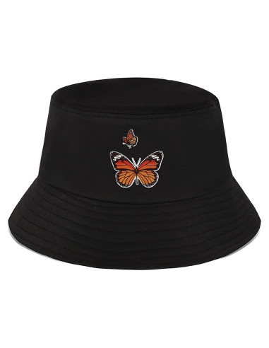 Sombrero de Cubo Bordado XYIYI Algodón Unisex Playa